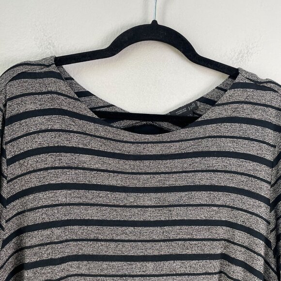 J Jill Wearever Collection Womens Plus 2X Striped Long Sleeve Tunic Top Stretch - Picture 2 of 8